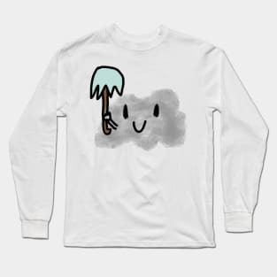 Happy Cloud with an umbrella Long Sleeve T-Shirt